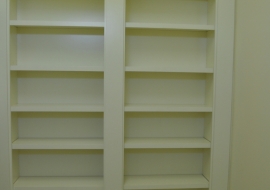 32 His Master Closet Shelving Closed