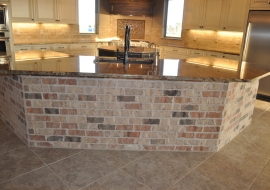 35 Kitchen brick Island