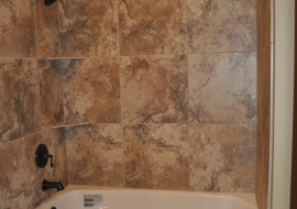 45 Jack and Jill Tub with Tile Surround